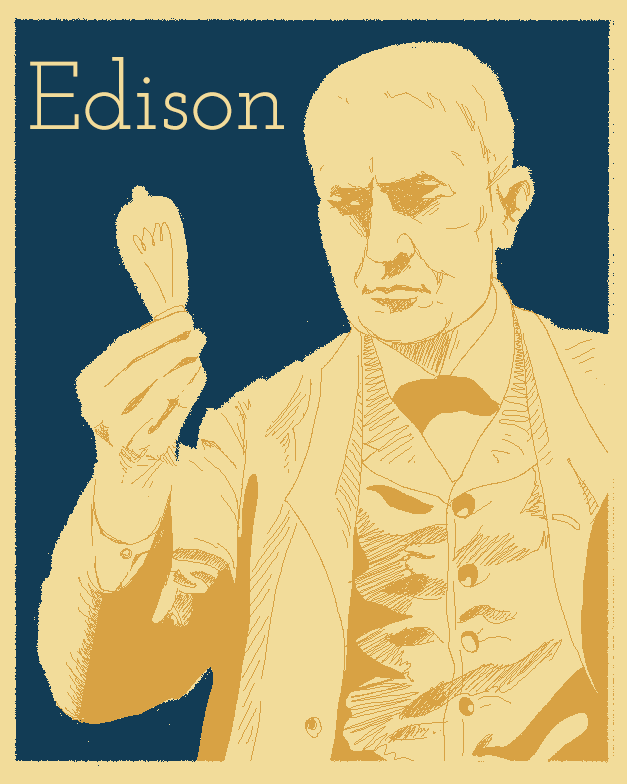 An image of Thomas Edison.